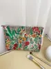 Nuevo Bolso Cosmético Bordado de Flores de Gran Capacidad Bolsa de Almacenamiento para el Cuidado de la Piel Portátil para Salir Bolsa de Aseo de Viaje Bolsa Interior