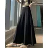 Toma real: Falda midi elegante de cintura alta para mujer, nueva colección otoño 2026, casual y versátil, efecto adelgazante, estilo 19625