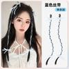 Peluca de celebridad de Internet del mismo estilo, trenza infantil con lazo de cinta, trenza de boxeo de una tarjeta, extensión de cabello de imitación