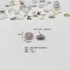 Directo del fabricante: Accesorios de joyería de aleación en forma de corazón con incrustaciones de diamantes Xili Mimi, incluyendo botones decorativos con base