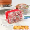 Bolsa para Monedas de Dibujos Animados, Linda Bolsa Transparente para Monedas, Bolsa Portátil para Guardar Llaves y Monedas, Cartera Mini de Almacenamiento para Estudiantes