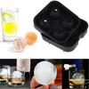Molde de silicona para cubitos de hielo de verano con forma de calavera de 4 piezas, molde de silicona para Halloween
