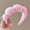 Diadema de Esponja Nube de Ala Ancha para Mujer, Diadema de Presión Alta en la Parte Superior de la Cabeza, Tarjeta para Lavado de Cara, Adorno para la Cabeza, Nuevo Felpa Otoño e Invierno 2025