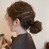 Pinza para el pelo con estampado de leopardo y flores, accesorio para el pelo elegante y exquisito, pinza dulce para flequillo, pinza para el pelo para mechones sueltos, adorno para el pelo elegante y exquisito