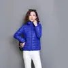 Chaqueta acolchada de algodón ligero talla grande para mujer corta 100.00 kg talla grande talla grande chica con sobrepeso madre mediana edad y ancianos ropa ligera de invierno