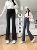 Pantalones de maternidad para otoño, cómodos y elásticos, forrados de polar, sin costuras, adelgazantes, aptos para yoga, con soporte para el vientre, que alargan la figura, para otoño e invierno