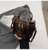 Bolso de Mano Vintage de Cuero con Aceite y Cera Transfronterizo 2026 Nuevo Estilo de Nicho de Gama Alta Bolso Cuadrado Pequeño de Hombro Cruzado para Mujer