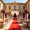 Alfombra de Fieltro Roja Engrosada de 2.0 mm, Suministro Directo del Fabricante para Escenarios de Bodas, Lugares de Fiestas y Decoraciones de Escenas