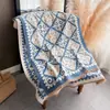 Bufanda Gruesa de Jacquard Paisley de Doble Cara de Faux Cachemira para Viaje, Chal Versátil de Estilo Étnico Vintage para Primavera y Otoño