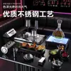 Suministros de Mesa de Acero Inoxidable Juego Completo de Bar KTV Caja Soporte para Micrófono Adornos Estante para Platos de Fruta Plato de Fruta Cenicero de Escritorio