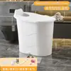 Banheira para Adultos Espessa, Banheira de Plástico para Uso Doméstico, Adequada para Apartamentos Pequenos, Banheira de Corpo Inteiro, Pode Ser Usada para Sentar