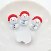 Série de Natal Boneco de Neve Desenho Animado Resina Acessórios faça você mesmo Material Grampo de Cabelo Cabeça Corda Copo de Água Patch Decoração de Capa de Celular