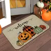 Felpudo de Piso de Lino con Calabaza de Otoño de Amazon para Entrada, Felpudo Resistente a Manchas y al Desgaste, Felpudo de Baño Fácil de Cuidar