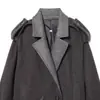 2026 Primavera Novo Produto Moda de Rua Feminina Europeia e Americana Casaco Curto com Cinto W04 19081