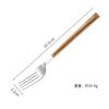 Conjunto de Faca, Garfo e Colher em Aço Inoxidável 304 Estilo Japonês e Coreano com Cabo de Madeira Sintética, Faca e Garfo Estilo Ocidental, Colher de Café, Conjunto para Presente, Colher de Sobremesa