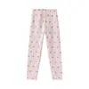 Calça de algodão puro infantil para outono, não precisa usar calcinha, legging interna para meninas, calça de camada base fina, calça de dormir antibacteriana 7A para primavera e outono, calça comprida