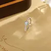 Anillo Brillante de Circonita Cúbica, Joyería de Nicho de Alta Gama, Anillo Ajustable Versátil de Moda Más Vendido 2026