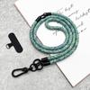 Cordón Tres en Uno para Teléfono Móvil de Muñeca para Colgar del Cuello Cruzado Longitud para Hombre y Mujer Cuerda Trenzada Fuerte Correa Lateral de Metal Desmontable