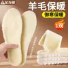 Saúde dos Pés Palmilhas Quentes para Homens e Mulheres, Versão de Inverno, Forradas com Lã, Espessadas, Quentes, Resistentes ao Frio, Macias, Elásticas, Confortáveis, Sem Apertar, com Sensação de Pisar em Maciez