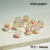 Cuentas Pintadas a Mano Tulipán Conejo Fresa DIY Cuentas Hechas a Mano Accesorios de Joyería Huevo Pochado Infantil Cuentas Sueltas Cadena de Teléfono Móvil