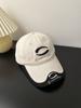 Gorra de béisbol de marca de moda para hombre y mujer, de colores combinados, con cabeza grande, bordada, para exteriores, con protector solar, 2024