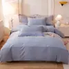 Juego de Cuatro Piezas de Algodón 100% Puro Clase A Espesado Cepillado Otoño e Invierno Juego de Cama Venta al por Mayor desde Fabricante Transfronterizo