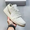 Zapatillas Originales Jordan 1 Obsidian Retro de Caña Baja de Cuero Cómodas para Patinaje Unisex Calzado Deportivo Casual Transpirable