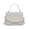 Comércio Exterior Transfronteiriço Bolsa Feminina texturizada xadrez moderna feminina de ombro elegante bolsa 2024 cor sólida estilo coreano estilo ocidental crossbody pequena quadrada