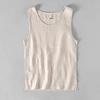 Colete masculino vintage de algodão e linho, fino, estilo chinês, de verão, solto, casual, de linho, camiseta, atacado