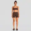 Conjunto de ropa deportiva transfronterizo con hermoso sujetador deportivo de cuello halter en la espalda, conjunto de yoga de secado rápido para correr al aire libre, ciclismo y Pilates