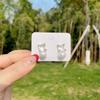 Nuevos Pendientes de Perlas de Moda, Pendientes de Alta Gama, Estilo Simple, Pendientes de Perlas de Diamantes Cuadrados, Pendientes, Venta al por Mayor Listos para Usar