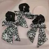 Acessório de Cabelo Laço de Pérola Floral Presilha Grande para Mulheres, Presilha Superior para Parte de Trás da Cabeça com Fita, Presilha de Mola, Rabo de Cavalo, Prendedor de Cabelo Super Fada