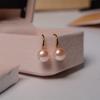 Pendientes de plata de ley S925 con gancho para la oreja, de perla natural de agua dulce, ligeros, de lujo, combinables, de alta gama, sencillos, para mujer en verano.