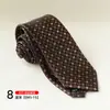 Corbata Elegante con Patrón Retro, Corbata Formal Atada a Mano, Atuendo Formal para Novio de Boda, Corbata Estampada Moda Estilo Hong Kong 8cm