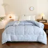Tipo A, estilo minimalista, algodón lavado, tejido cepillado, relleno de edredón simple, engrosado para invierno, adecuado para primavera y otoño, compra al por mayor para regalos de dormitorio