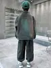 Conjunto de Dos Piezas de Mezclilla Degradada y Desgastada para Niños, Estilo Ropa de Trabajo para Niños Mayores, Moderno para Otoño