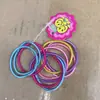 Goma para el pelo de niño 3.5cm sin costuras color niños color caramelo diadema para bebé no daña el pelo anillo al por mayor