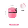 Lonchera Térmica de Acero Inoxidable Caja Bento Redonda Caja para Ensalada de Frutas Caja de Acero Inoxidable para Mantener Fresco Infantil Gran Capacidad