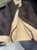 Estilo Coreano Cuello Alto Cuero y Lana Integrados Cordero Cordero Chaqueta Corta Mujer 2026 Otoño Nuevo Estilo Chaqueta Exquisita de Moda