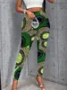 Leggings de Moda Femenina Transfronterizos con Estampado de Arte Abstracto, Leggings con Estampado Digital 3D, Personalizables, Se Pueden Pedir al por Mayor a partir de una Pieza