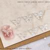 Joyas para uñas con lazo Aurora, Joker mágico, falda de mariposa tridimensional, resina, diamante, accesorios para uñas DIY