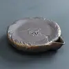 Cerámica Gruesa Simple Cuadrada Maceta Bandeja de Té Cerámica Bandeja de Almacenamiento de Agua Bandeja de Almacenamiento de Agua Seca Burbuja Mesa Base para Olla Accesorios para Ceremonia del Té Venta al por Mayor