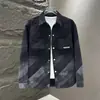 Chaqueta de Mezclilla Degradada para Hombre, Estilo Coreano de Moda, Corte Holgado, Primavera y Otoño, Aspecto de Alta Gama, Ropa Exterior, Chaqueta Casual a la Moda