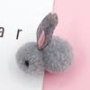 Nuevo diy lindo pompón accesorios para niños de conejo accesorios horquilla accesorios pompón accesorios de conejo material