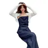Conjunto Feminino Primavera e Outono 2025 Novo Redutor de Idade Versátil Confortável Melhorador de Qualidade Estilo Coreano Conjunto de Três Peças Tendência