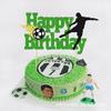 Tarjeta de Pastel de Cumpleaños Feliz de Acción de Fútbol Tema de Fútbol de la Copa Mundial Decoración para Fiesta de Cumpleaños de Bebé