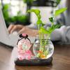 Celebridade da Internet Acessórios para Casa Criativos Enfeites de Mesa para Escritório Fofa Dama Tang Enfeites de Planta Hidropônica em Garrafa