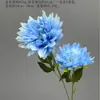 Flores Artificiales Azules Ramo Materiales para Decoración de Escena de Boda, Rosas Azules para Arreglo de Piso de Salón de Bodas y Flores Decorativas