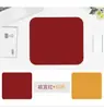 Mouse Pad a Pronta Entrega, Tamanho Pequeno, Couro, Cor Sólida, Pad Fofo para Laptop, Couro à Prova d'Água, Resistente a Manchas, Pad para Mesa de Escritório