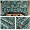 Papel Tapiz de Pared de Fondo para el Hogar Bohemio con Patrón Retro Pegatina de Pared Autoadhesiva Pegatina Impermeable a Prueba de Humedad Papel Tapiz de Decoración para Renovación